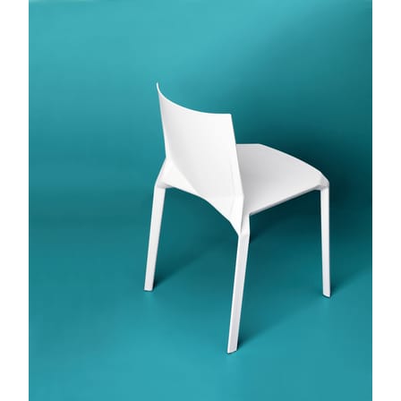 Chaise empilable Plana plastique blanc - Kristalia