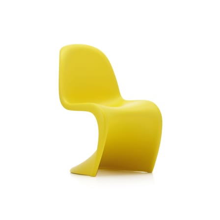 Chaise enfant Panton Junior plastique jaune / By Verner Panton, 1959 - Vitra