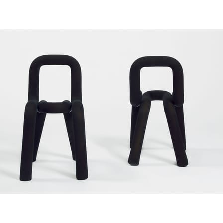 Chaise rembourrée Bold tissu noir / Big Game, 2009 - Moustache