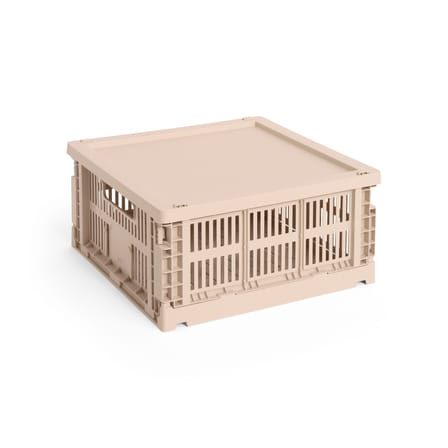 Couvercle  plastique rose / Pour panier Colour Crate Medium Square & Cube 30 x 30 cm - Hay