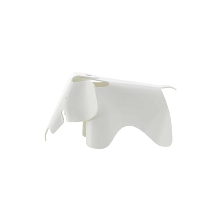 Décoration Eames Elephant RE (1945) blanc / Small - L 39 cm / Plastique recyclé - Vitra