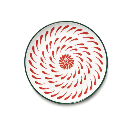 Bazaar Dessert plate ceramic red / Set of 4 - Ø 21 cm - Serax