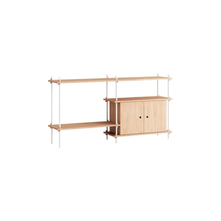 Étagère Shelving System – s.85.2.C bois naturel / L 162 x H 85 x Prof. 35 cm - MOEBE