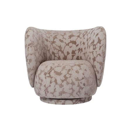 Fauteuil rembourré Rico / Tissu jacquard - Ferm Living