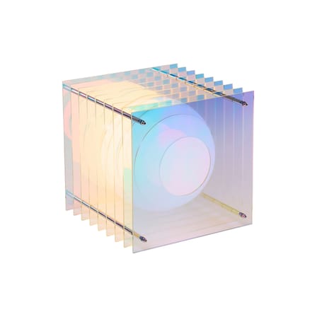 Lampe de table Lop Dreamy Small Square plastique multicolore / Reflets iridescents changeants - BANG