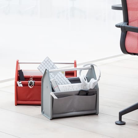 Panier Locker Box SMALL tissu noir / Organiseur de bureau - L 36,5 cm / Konstantin Grcic, 2021 - Vitra