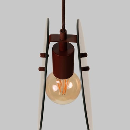 Suspension Toledo verre marron - It's about Romi