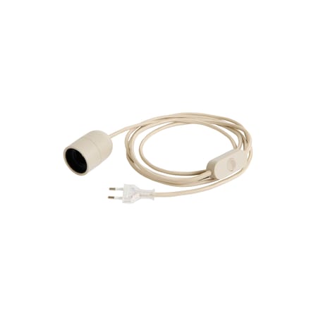 Système électrique pour suspension Common / Set câble tissu 4m, rosace, douille E27 - Hay