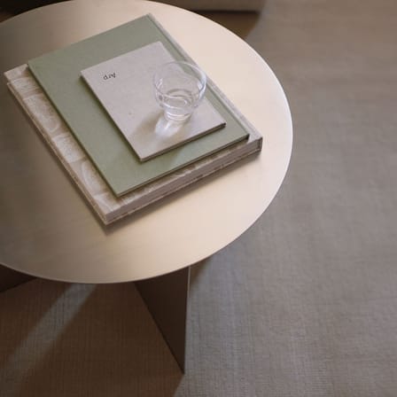 Table basse Androgyne métal argent / Ø 63 x H 38 cm - Audo Copenhagen