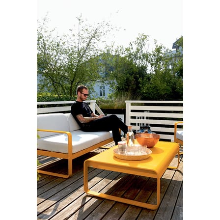 Table basse Bellevie métal beige / Aluminium - 103 x 75 cm - Fermob
