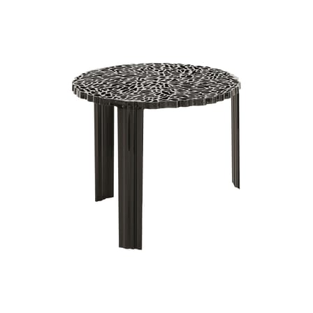 Table basse T-Table Alto plastique noir / Ø 50 x H 44 cm - Patricia Urquiola, 2006 - Kartell