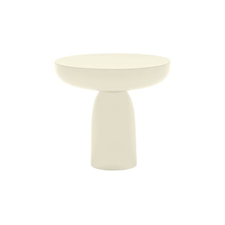 Table d'appoint Olo Colours - Bois laqué bois blanc / Ø 50 x H 47 cm - Mogg