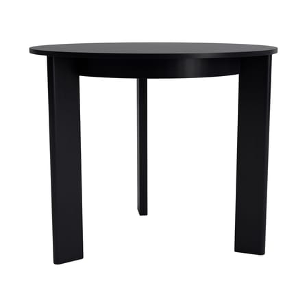 Table ronde Chisel 20 bois noir / Ø 90 cm - 3 pieds - Hay