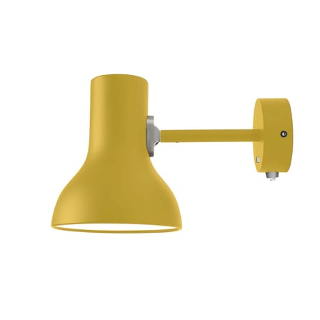 Lampada da parete Type 75 Mini metallo giallo / Lampada da parete - Orientabile / Di Margaret Howell, riedizione del 1930 - Anglepoise