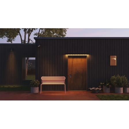 Banc avec dossier Week-End métal vert / Aluminium - L 121 cm - Petite Friture