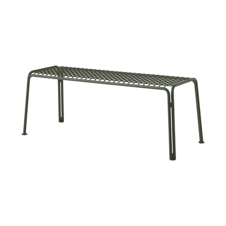 Banc Thorvald SC112 métal vert / L 125 cm - &tradition