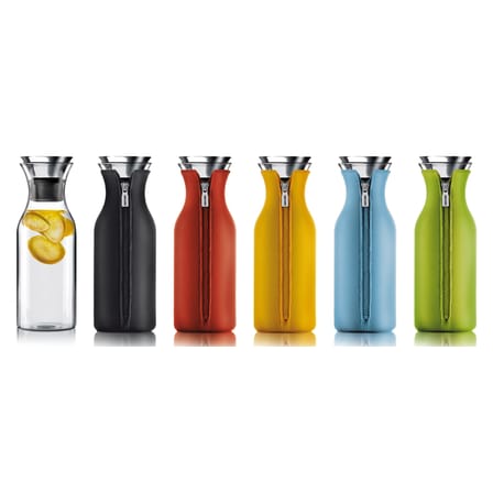 Carafe Stoppe-goutte métal verre transparent 1L / Sans fourreau - Eva Trio