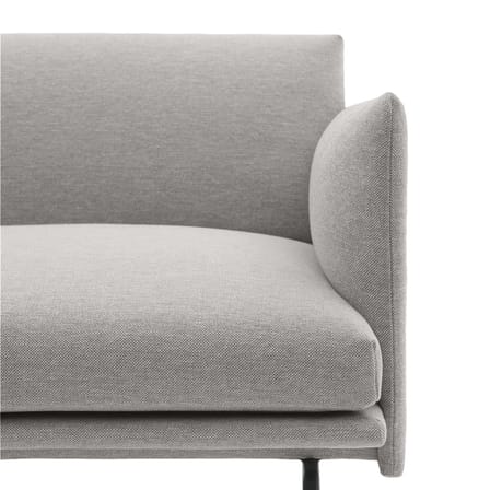 Fauteuil rembourré Outline tissu gris - Muuto