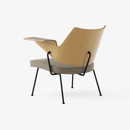 Fauteuil rembourré RFH RD8 bois naturel / Robin Day, 1951 - &tradition