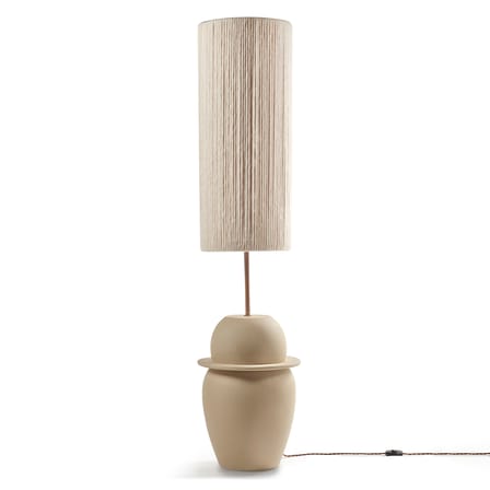 Lampadaire Heritage 02 tissu beige / H 154 cm - Serax