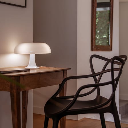 Lampe de table Nessino Artemide blanc / Ø 32 x H 23 cm - Réédition 1960s - Artemide