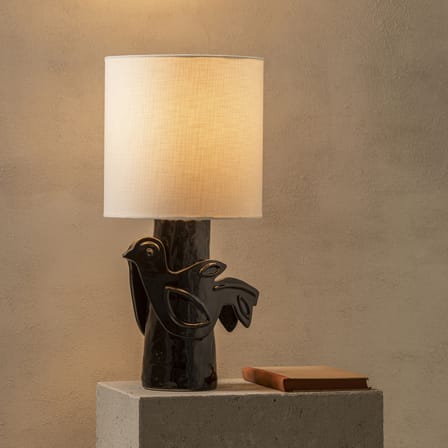 Lampe de table Paloma céramique noir / H 52 cm - Serax