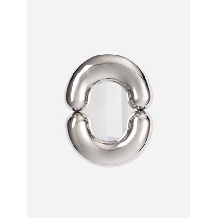 Miroir mural Zodiac Bumper Small céramique argent métal / L 55 x H 70 cm - Jean-Baptiste Fastrez, 2020 - Moustache