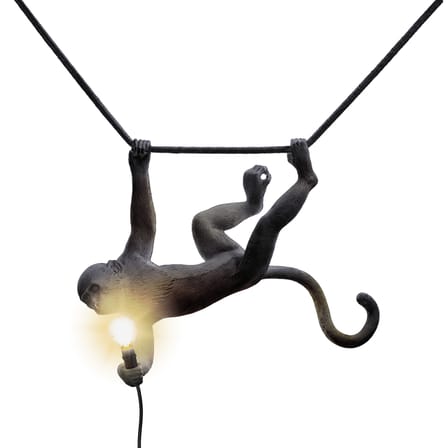 Monkey OUTDOOR - Swing Outdoor lamp plastic material black / L 60 cm - Seletti