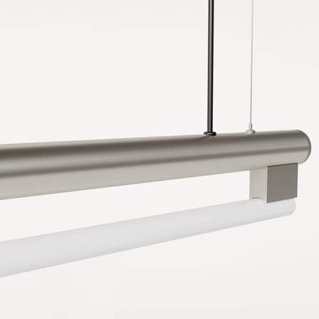 Pendelleuchte Eiffel Single metall silber / L 100 cm - Frama 