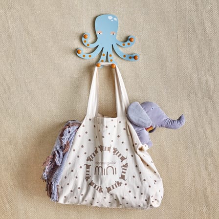 Portemanteau Oswall bois bleu / L 30 x H 26 cm - Bloomingville