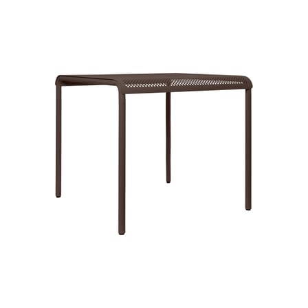 quadratischer Tisch Dapple metall braun / Gelocht - 80 x 80 cm - Ferm Living