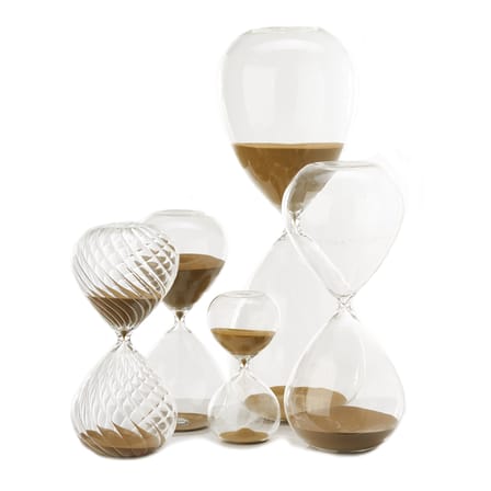 Sablier Ball Small verre or / 30 min - H 20 cm - POLSPOTTEN