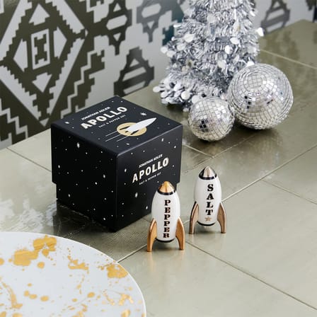 Apollo Salt and pepper set ceramic white - Jonathan Adler