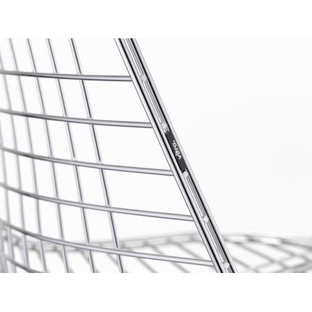 Stuhl Wire Chair DKR silber metall / By Charles & Ray Eames, 1951 - Vitra
