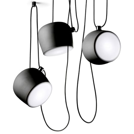 Suspension AIM métal noir LED /  Ø 24 cm / Bouroullec, 2013 - Flos