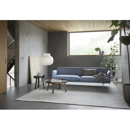 Table basse Around Large bois naturel / Ø 72 x H 37,5 cm - Muuto