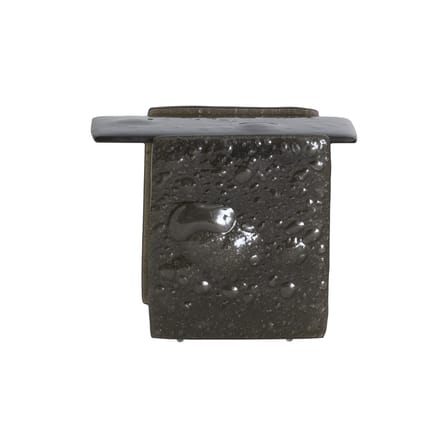 Table d'appoint Opalia verre marron / 52 x 32 x H 40 cm - Glas Italia
