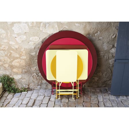 Table pliante Bistro métal violet / 57 x 37 cm - Acier / 2 personnes - Fermob