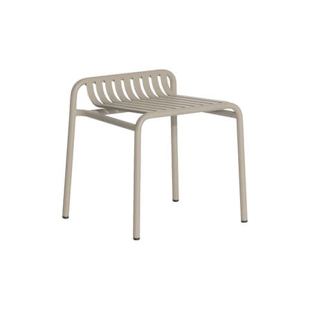Tabouret empilable Week-end métal beige / Aluminium - Petite Friture