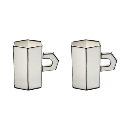 Set de 2 tasses à café Carte Blanche céramique / espresso double - Serax