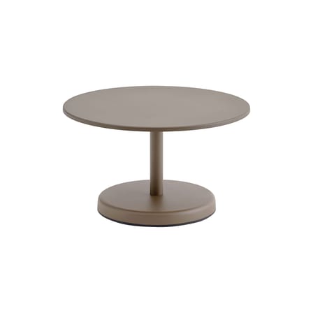 Tavolino Linear metallo beige / Ø 70 x H 40 cm - Muuto