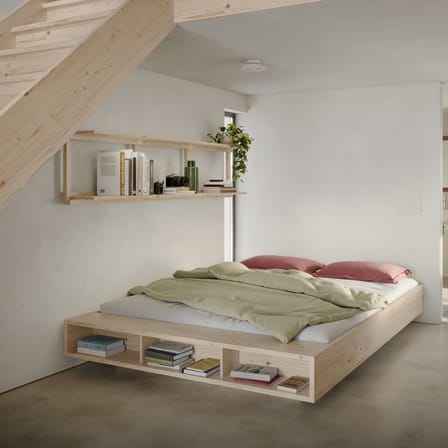 Groove Wall shelf natural wood / W 192 x H 47.5 cm - KARUP DESIGN
