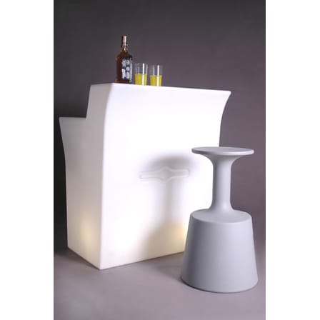 Tabouret de bar Drink plastique blanc / H 75 cm / Seconde vie - Slide