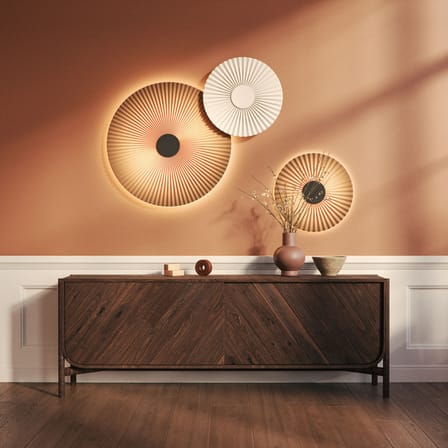 Applique Carmen tissu beige / Ø 90 cm - Hartô