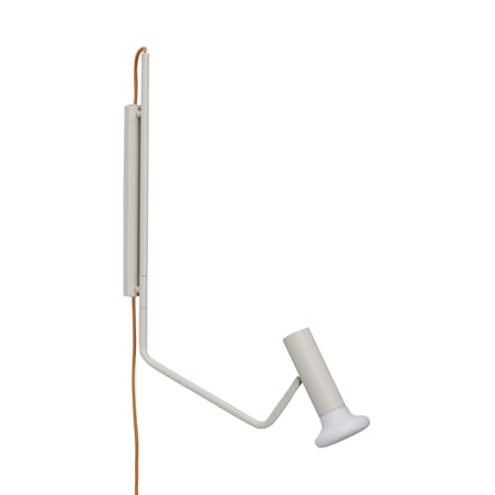 Applique avec prise Wally métal beige / H 58 cm - Orientable - HÜBSCH