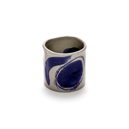 Becher Sophia keramik blau / Set von 4 - Handbemalt - Serax