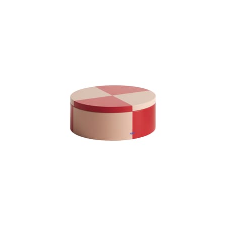 Boîte hermétique Tin Round métal rouge / Ø 19,8 x H 7,3 cm - Hay