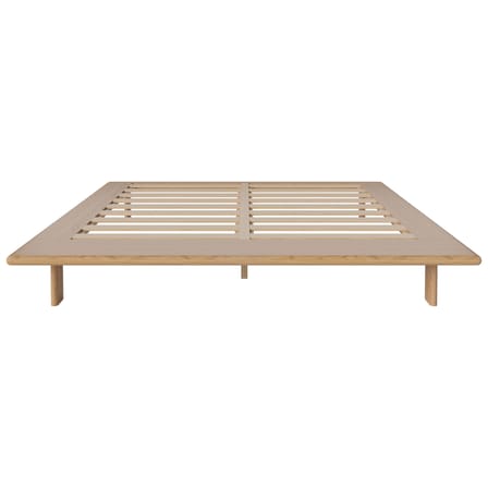 Cadre de lit Haven bois naturel / 186 x 230 cm - Pour matelas 160 x 200 (NON INCLUS) - Bolia