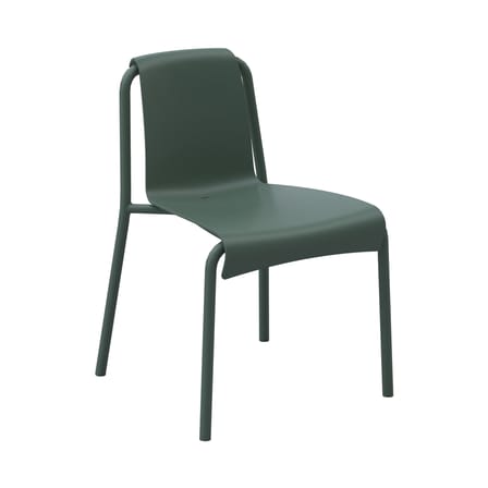 Chaise empilable Nami plastique vert / Plastique recyclé- Modèle d'exposition - Houe