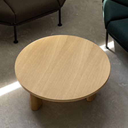 Galta Forte Coffee table natural wood / Ø 100 x H 36 cm - KANN DESIGN